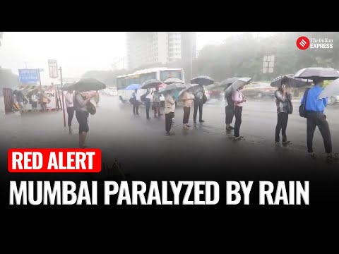 YouTube video thumbnail: Mumbai Rains: BMC Declares Holiday, Red Alert Issued; Rescue Ops Underway