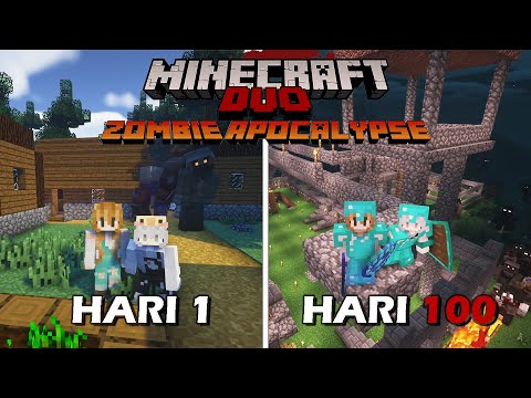 100 Hari Minecraft Tapi Zombie Apocalypse (Part 2) - Duo Minecraft 100 hari