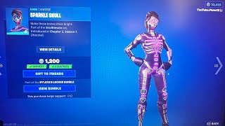 Fortnite Item Shop RARE SPARKLE SKULL SKIN IS BACK! [October 3rd, 2023]