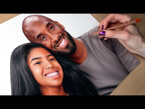 Drawing Kobe and Gianna Bryant