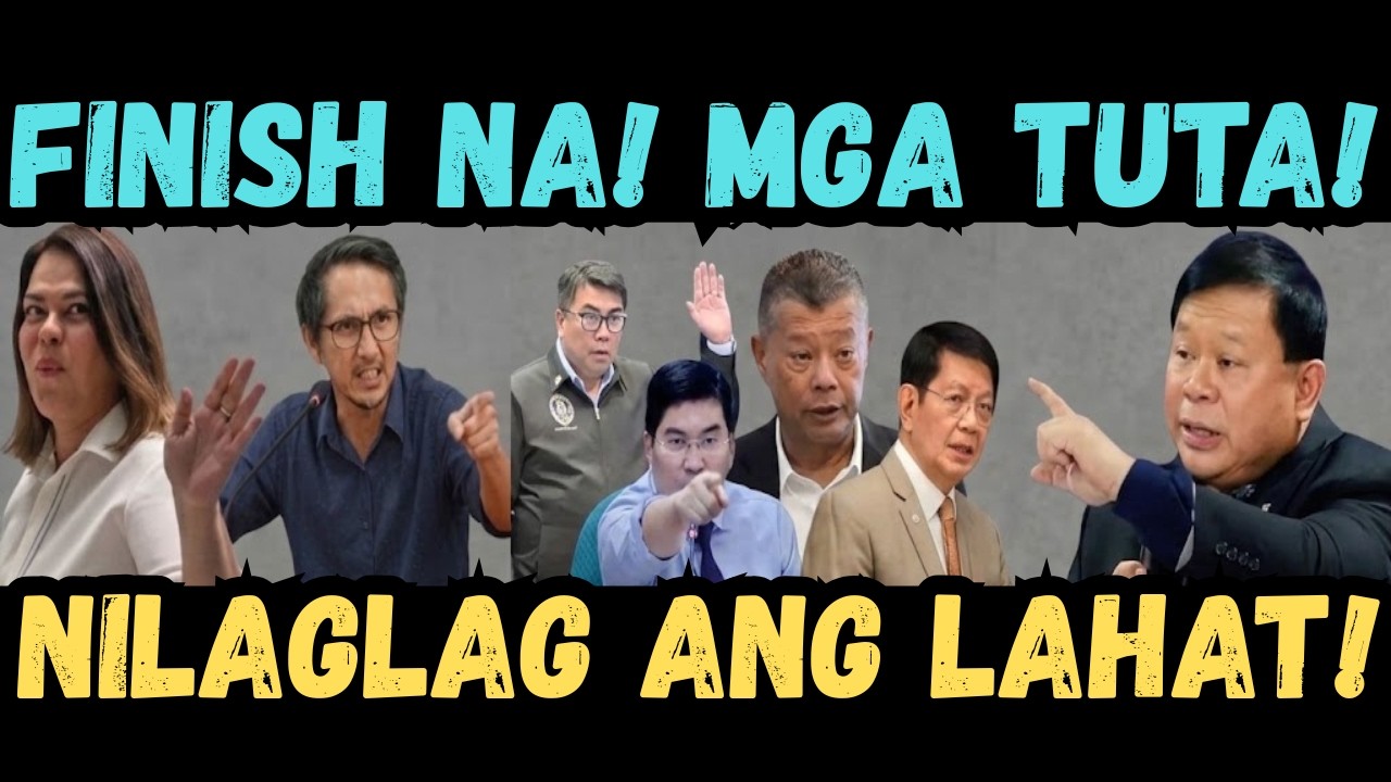 FINISH NA MGA TUTA! NILAGLAG ANG LAHAT! PINAGTATAKPAN FLOOD CONTROL? BINULGAR ERWIN BOYING!