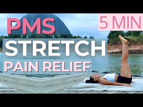 STRETCH FOR PMS | Stretching Routine for Pain Relief and Relaxation | Do This to Reduce Cramps
