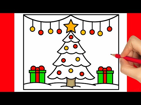 HOW TO DRAW A CHRISTMAS TREE