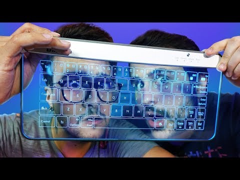 TECLADO TRANSPARENTE do FUTURO! Funciona? 😱 ⌨ UNBOXING