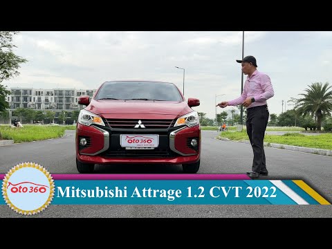 Mitsubishi Attrage CVT 2022 - Bán xe Mitsubitshi Attrage 1.2 CVT 2022 biển Hà Nội chưa chạy hết rotda