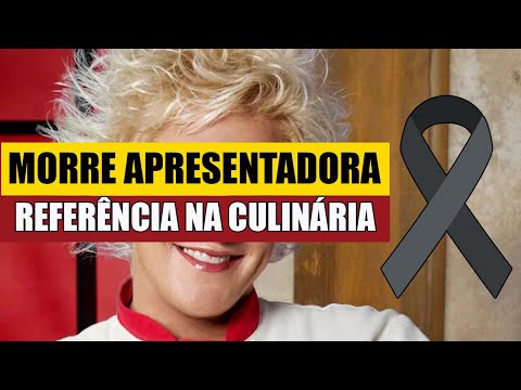 LUT0 na TV: M0rre famosa apresentadora  ICONE da culinária  famosos lamenta a perda