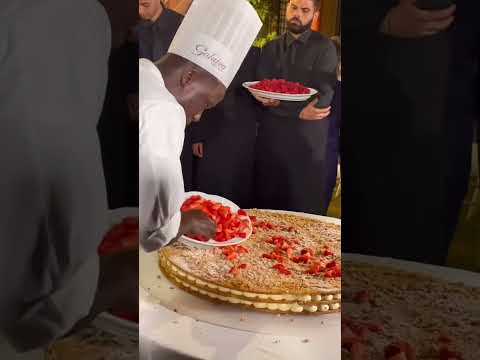 In Italy, the wedding cake! Torta di Matrimonio is a true spectacle  Assembled before guests