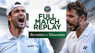 An ICONIC battle | Stan Wawrinka vs Matteo Berrettini | Full Match Replay | Wimbledon 2026