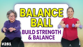 10-Min Stability Ball Posture & Core | Stand Taller, Walk Steadier