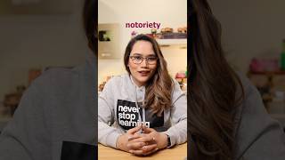 What does NOTORIETY mean? 🤔 #learnwithlyqa #cse #wordoftheday #vocabulary