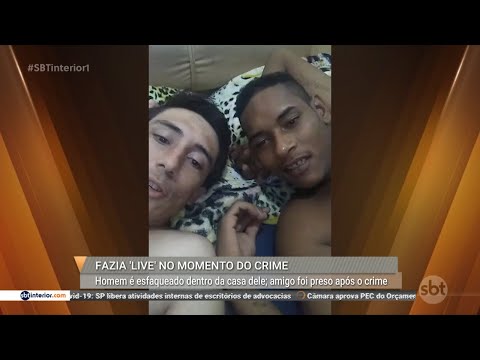 Transmissão ao vivo flagra homem sendo esfaqueado