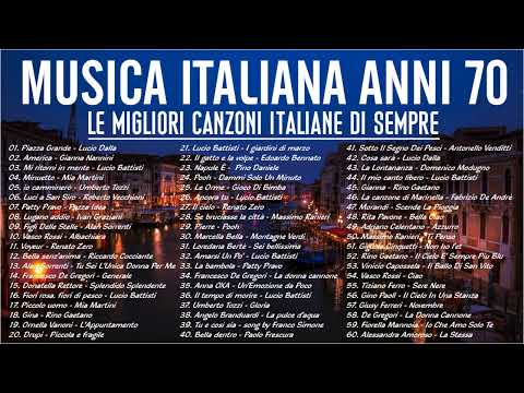 Le più belle Canzoni Italiane degli Anni 70 - Miglior Playlist Di Musica Italiana- Italian songs 70s