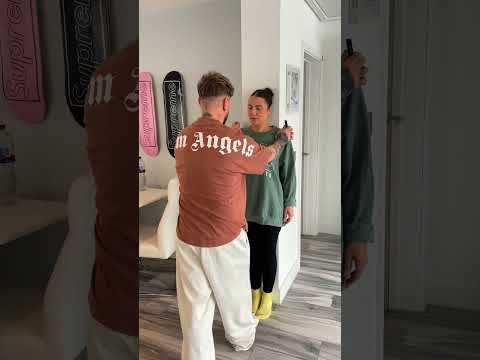 I GLUED HER TO THE WALL PRANK!! #shorts