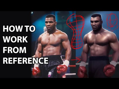 How to work from REFERENCE like a PRO! #art #illustration