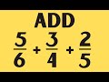 Adding Fractions with Different Denominators