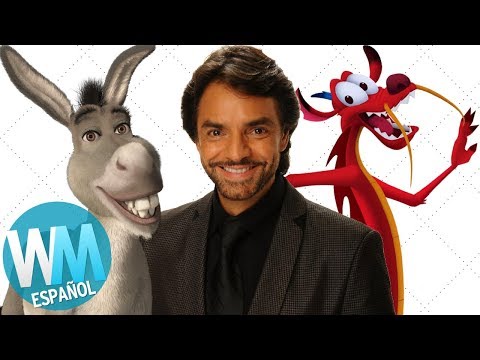 ¡Top 10 Famosos MEXICANOS que han hecho DOBLAJE!