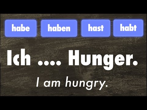 German A1 Test - Test Your Knowledge - German  Verb "haben" #1