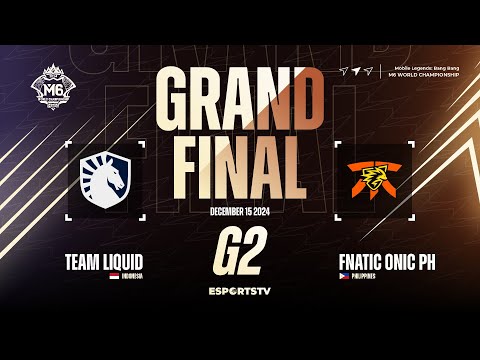 Team Liquid ID vs Fnatic ONIC PH GAME 2 GRAND FINAL M6 World Championship | FNOP vs TLID ESPORTSTV