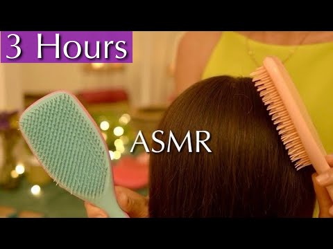 3 Hours of Extremely Relaxing Hair Brushing for Deep Sleep | No Talking