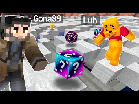 ¡LOS BLOQUES DESAPARECEN! BLOCK DROP | Minecraft con Luh