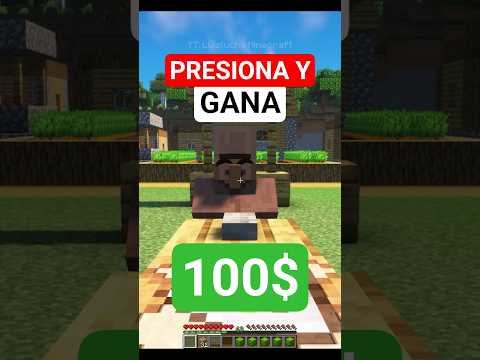 Presiona el BOTÓN y Gana 100 Esmeraldas en Minecraft