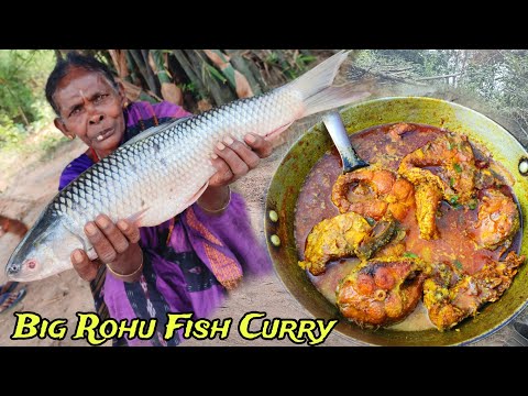 Big Fish Curry Recipe Cooking & Eating |Village Cooking |katla fish recipe |village Food