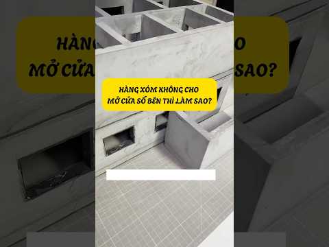 Hàng Xóm Không Cho Mở Cửa Sổ Bên Thì Làm Sao #kinhcanreview #xaynha #nhadep #trangtrinha