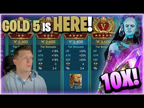 SIPHI 10x?! | GOLD 5 is LIVE! 5.20 is HERE! | RAID Shadow Legends