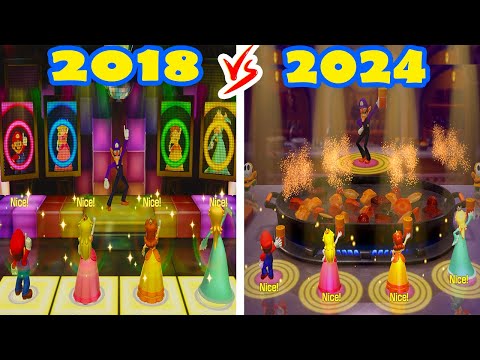 Super Mario Party Jamboree vs Super Mario Party - Rhythm Comparison - Mario vs Charming Princesses