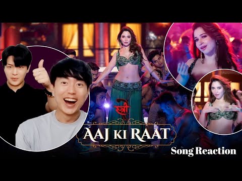 AAJ KI RAAT Song Reaction by Korean | Stree 2 | Tamannaah Bhatia