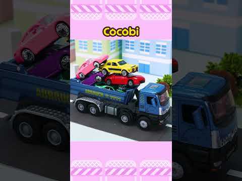 Truk Jungkit Angkut Mobil Terbalik!🚚💥 | Cocobi #shorts
