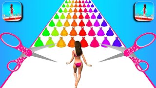 Satisfying Mobile Games LEVEL UP Playing 1001 Tiktok Video Clothes Run, Sandwich Runner RXZ179