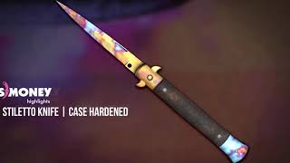 Stiletto Knife Case Hardened Gameplay