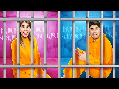 123 GO! CHALLENGE Frère Vs Sœur En Prison ⚡Qui A Les Meilleurs Trucs Pour Survivre ?