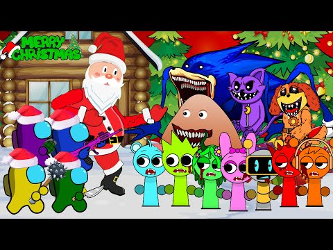 AMONG US & Santa Claus VS ZOMBIES On Christmas Day | AMONG US ANIMATION