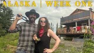 FIRST WEEK OFF GRID | Everything Accomplished in the Alaska Cabin