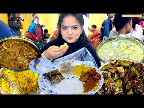 Without Invitation Reception Party Giye Mutton Kosha | Butter Chicken | Vetki Paturi | Pulao Khelam