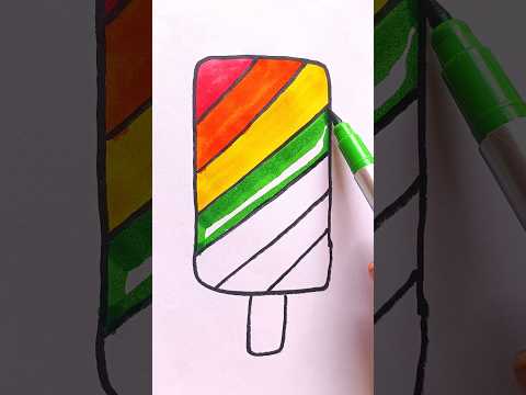 Easy Drawing Culfi for Kids Tollders #drawing #kids