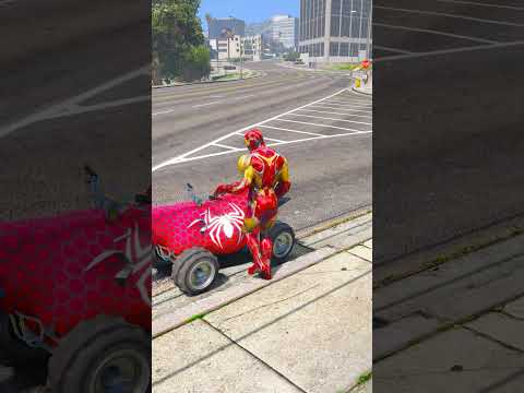 GTA V IRON MAN SAVES WIFE FROM DANGER ? | #shorts