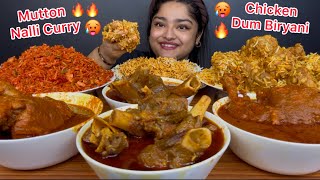 SPICY MUTTON NALLI CURRY, CHICKEN DUM BIRYANI, SPICY CHICKEN TANGDI CURRY, JEERA RICE & FRIED RICE
