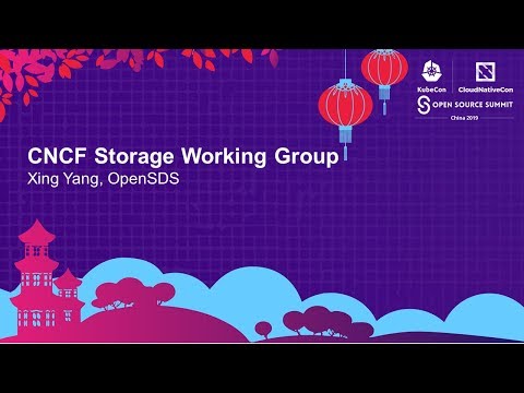 CNCF Storage Working Group