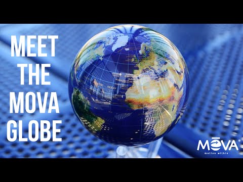 Гиро-глобус Solar Globe Mova Вид из космоса, 11,4 см, синий (MG-45-STW), фото 5