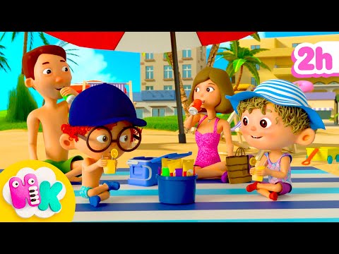 Let’s go to the beach 🏖️☀️ Summer Song Kids | HeyKids Nursery Rhymes