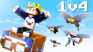 1 V 4 Minecraft Speedrunner VS Hunter Challenge