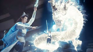 重傷少年遇魔族攻擊，竟召神龍降世相助，一劍斬殺滅敵！#chinesedrama #武侠 #movie #功夫 #动作 #kungfu