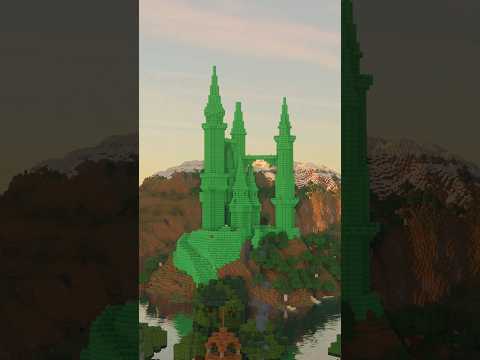 Gw Membuat Kastil Dari Emerald di Minecraft Harcore #minecraft #shorts