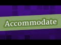Understanding Accommodation