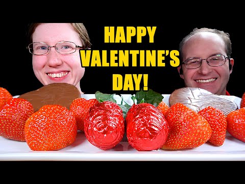 ASMR VALENTINE CHOCOLATES MUKBANG EATING SOUNDS