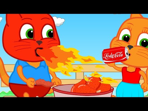 Cats Family en Français - POULET QUI PIQUE 🐔🌶️😮‍💨 Animé 2025 en Français 4K