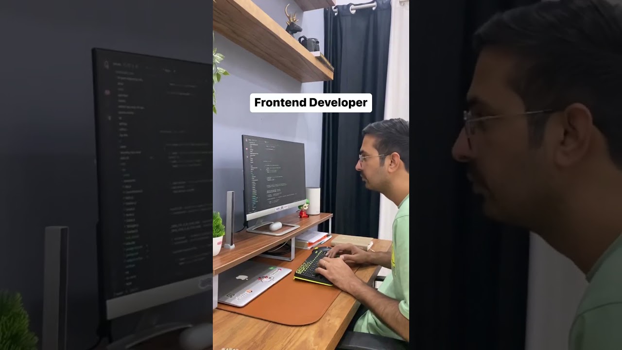 Job of  Fronted and Backend Developer 😥 #frontenddeveloper #backenddeveloper #shorts